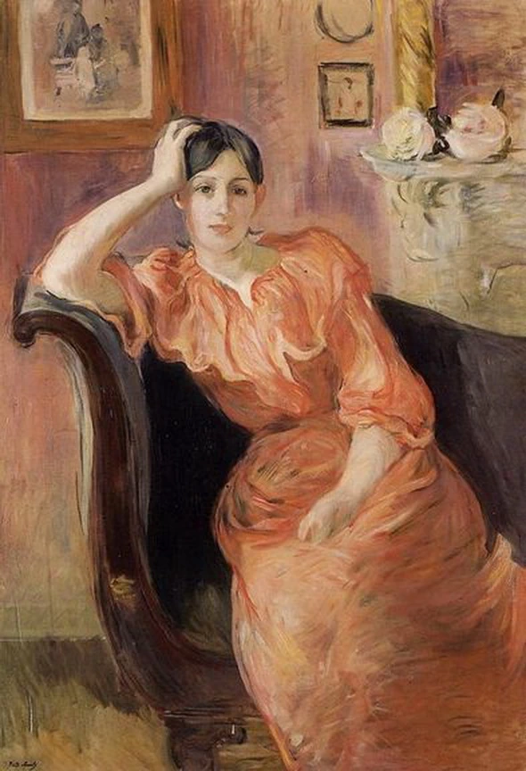 Signora sul divano